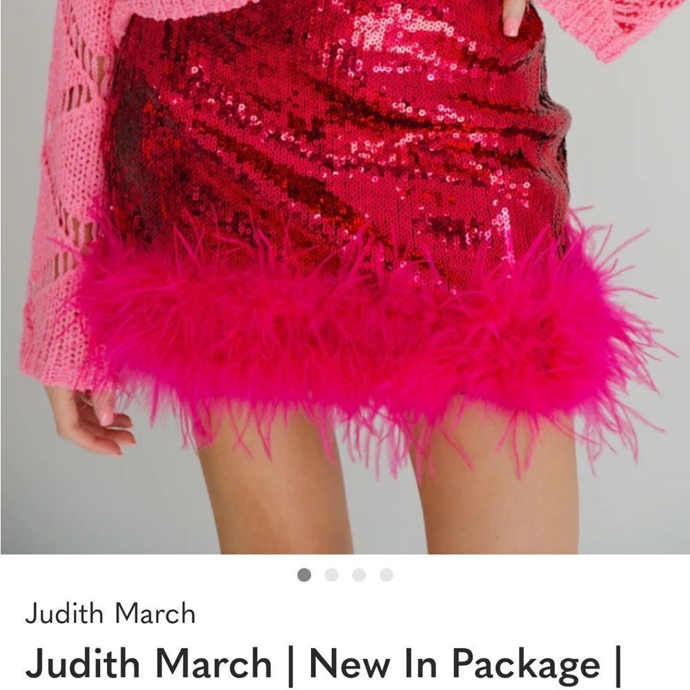 ISO Judith March Pink Sequin Skirt size S or M